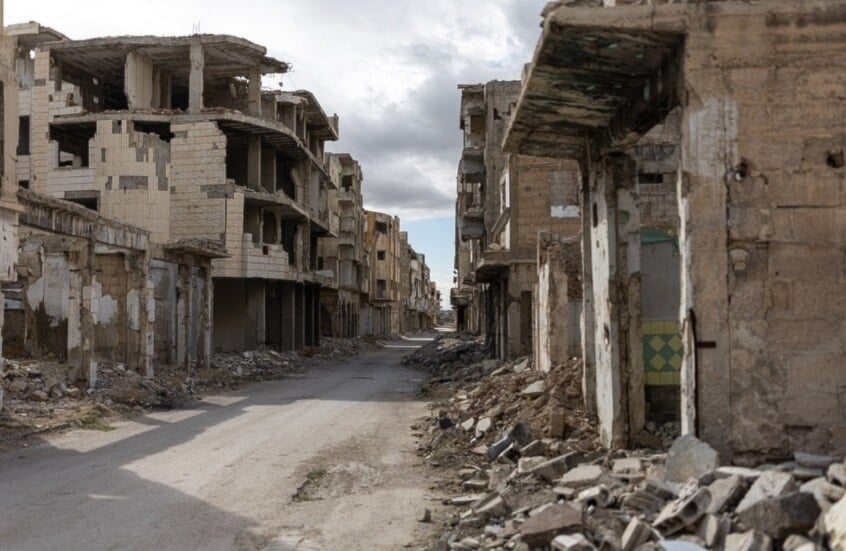  Uno de los barrios destruidos en la capital siria, Damasco (Foto: Globallookpress)