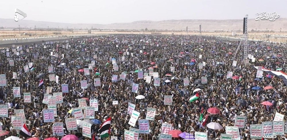  ​Grandes marchas en Yemen en apoyo a Gaza y contra conspiración
