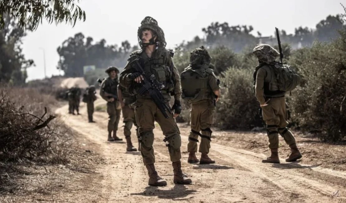 Militares israelíes en Gaza. Militares israelíes en Gaza.