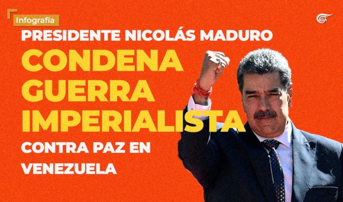 Presidente Nicolás Maduro condena guerra imperialista contra paz en Venezuela Presidente Nicolás Maduro condena guerra imperialista contra paz en Venezuela
