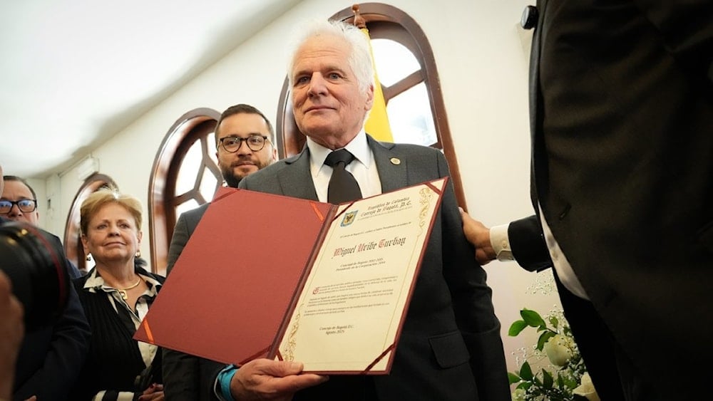 Miguel Uribe Londoño, padre del fallecido senador Miguel Uribe Turbay.