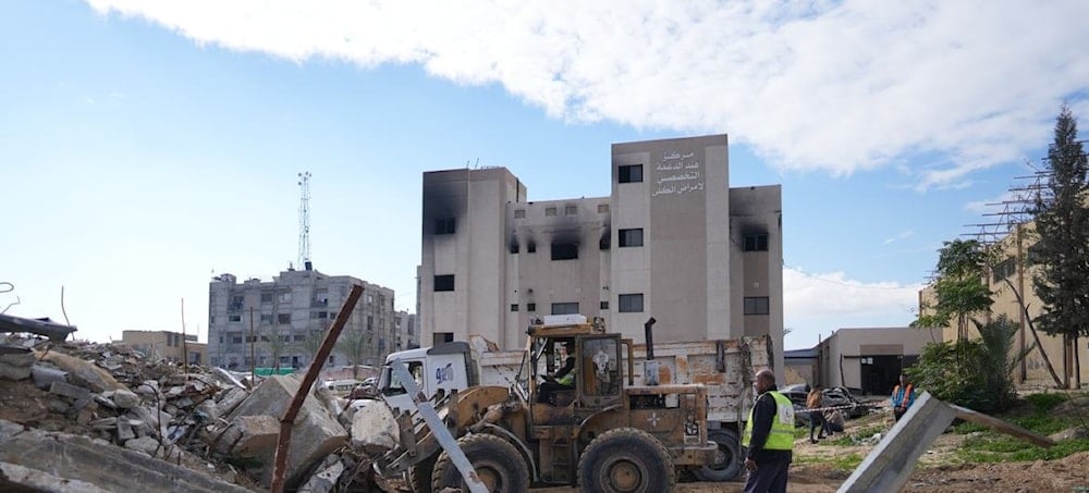 Hospital Nasser en Khan Yunis, Gaza, ha sido alcanzado varias veces por ataques aéreos israelíes desde octubre de 2023. (Foto: ONU Noticias)