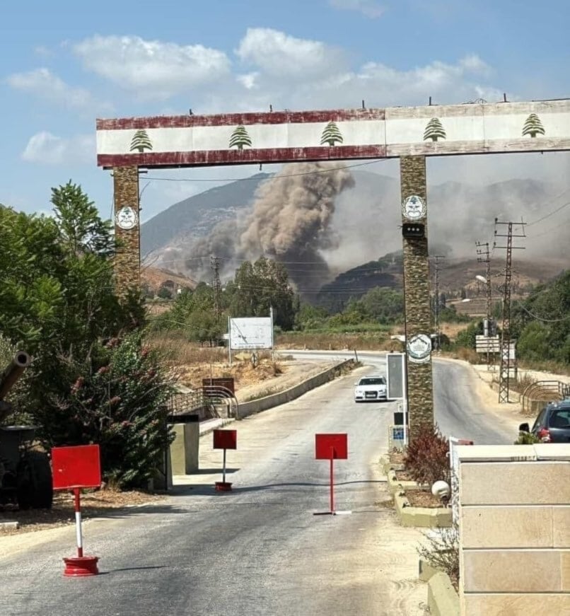 Explosión de dron israelí deja soldados libaneses mártires y heridos