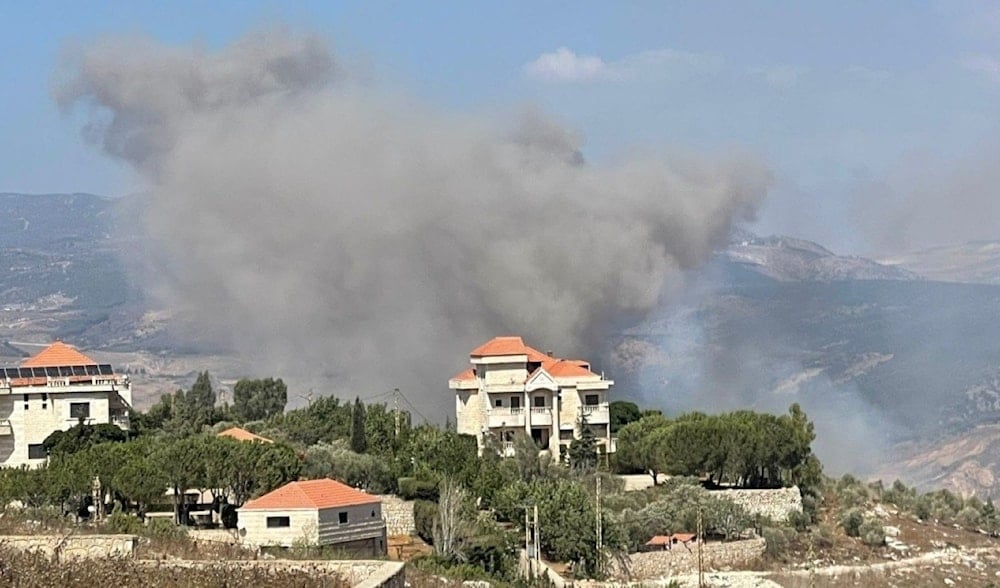  Una serie de ataques israelíes tuvieron como objetivo varias localidades del sur del Líbano, 28 de agosto.