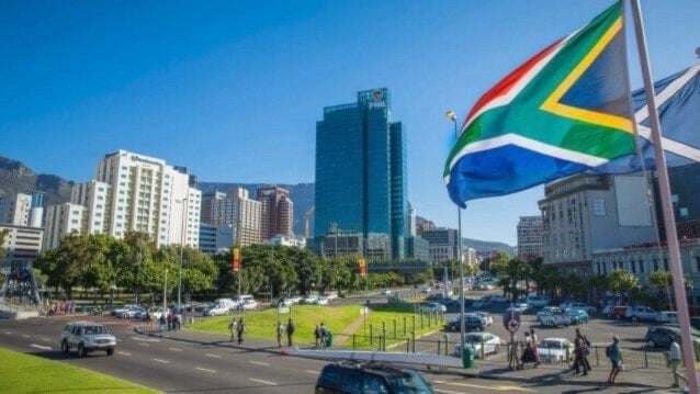 Una vista general de Pretoria, Sudáfrica.