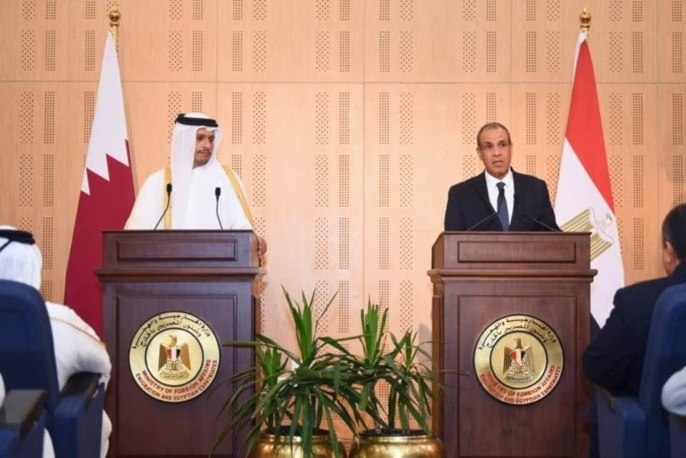 Egipto y Qatar reiteran su rechazo al desplazamiento de palestinos