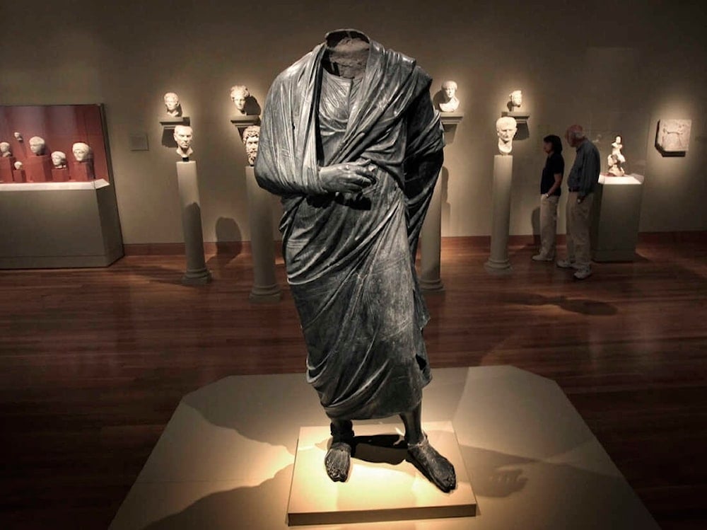 Estatua del emperador Marco Aurelio regresa a Turquía. Foto: AP. 