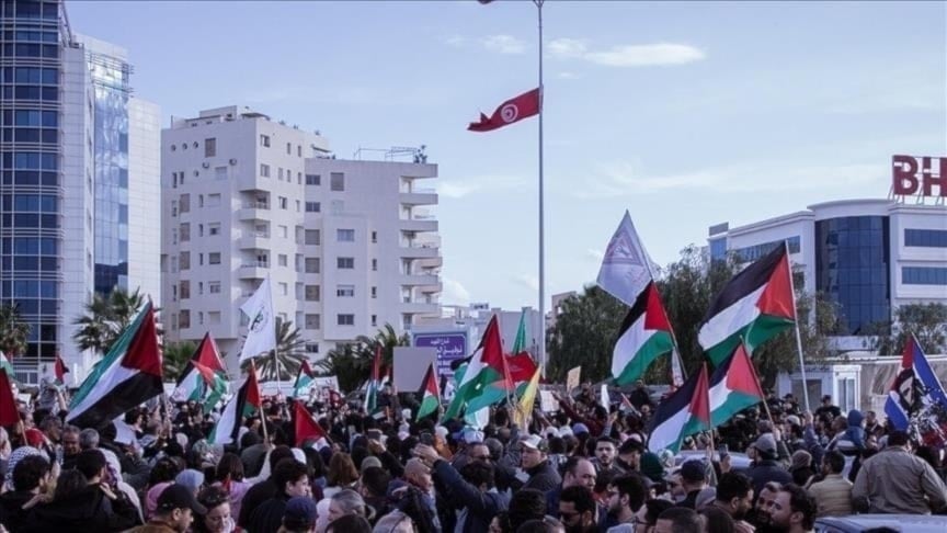 ​Protestan en Túnez contra limpieza étnica y hambruna en Gaza