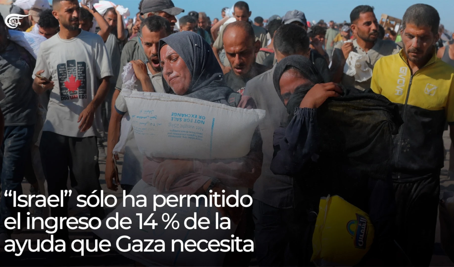 “Israel” sólo ha permitido el ingreso de 14% de la ayuda que Gaza necesita