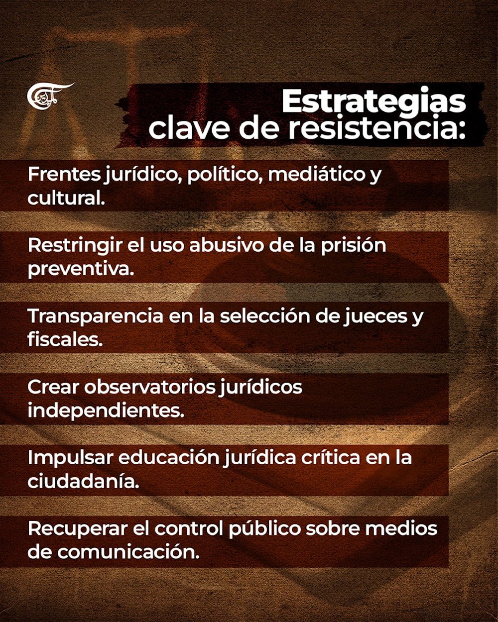 Lawfare en América Latina: persecución judicial a la izquierda