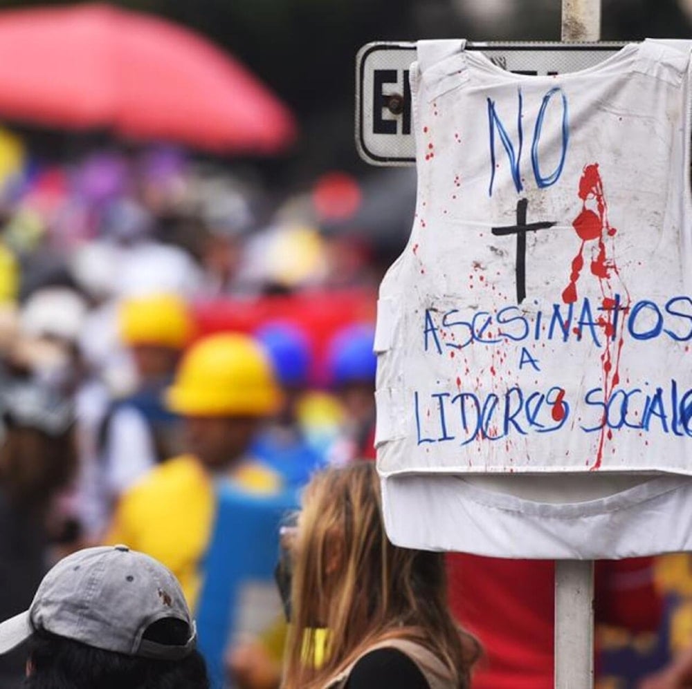 Asesinados 95 líderes sociales en Colombia en primeros meses de 2025.