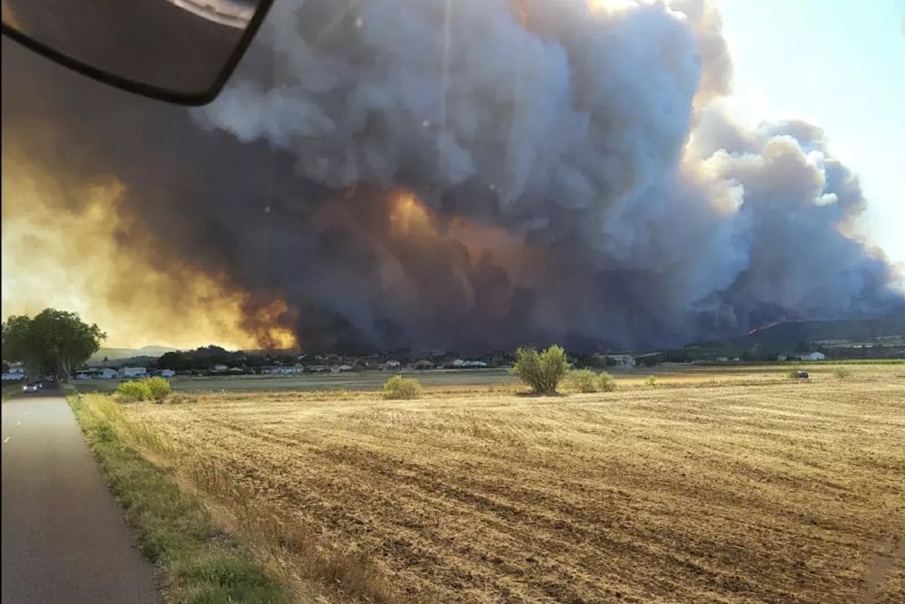 Incendio en Corbieres, en el sur de Francia, el 5 de agosto de 2025. Foto: AP. 