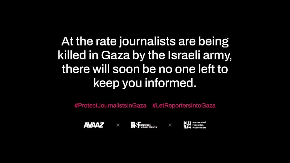 Campaña internacional alerta que los asesinatos de periodistas en Gaza ponen en riesgo el derecho a la información.