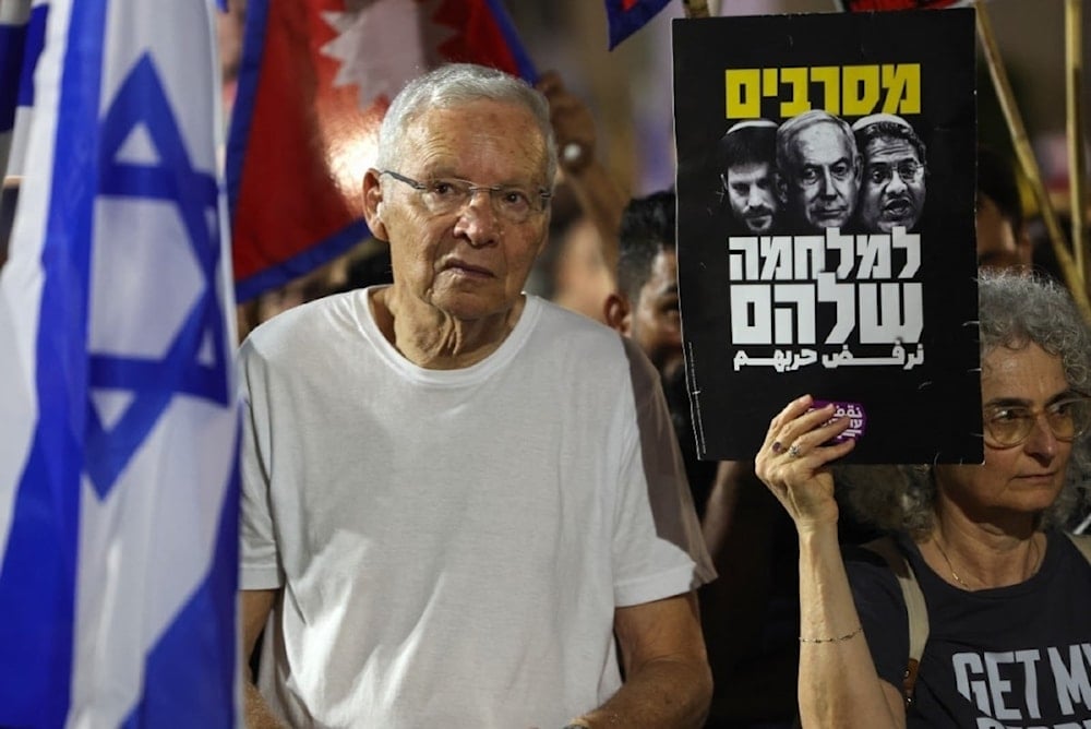 Protestas de familiares de presos israelíes en 