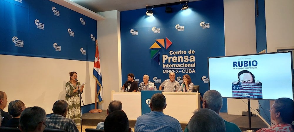 Presentan en La Habana el libro “Rubio, un mitómano incontrolable” (Foto: Al Mayadeen)