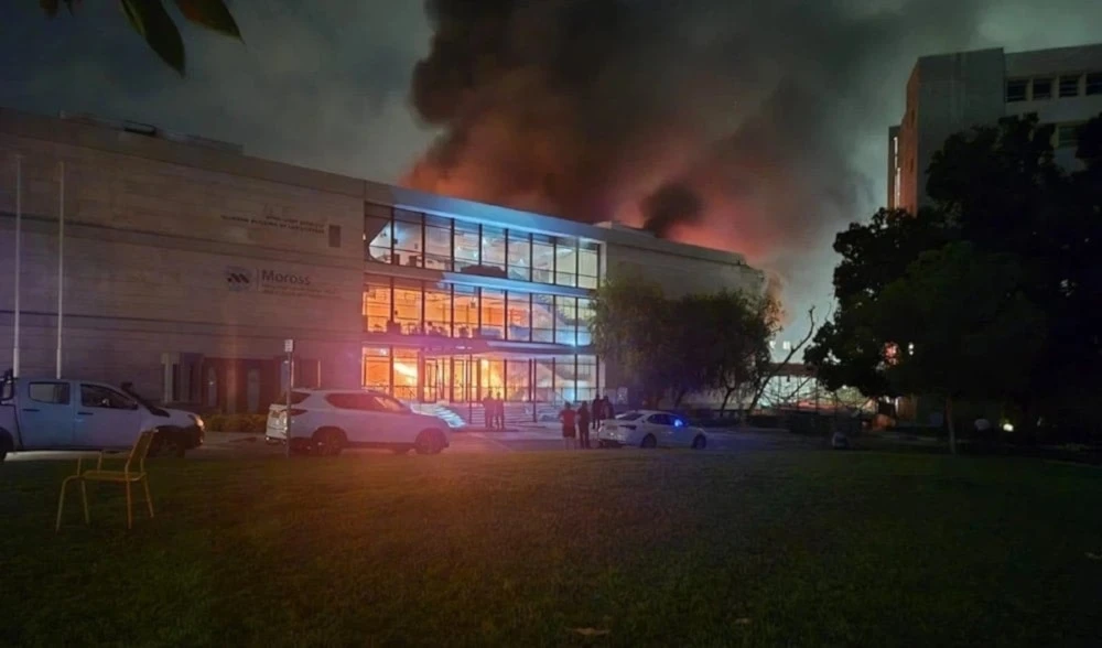 Instituto Weizmann impactado por misiles iraníes durante la guerra de los 12 días.