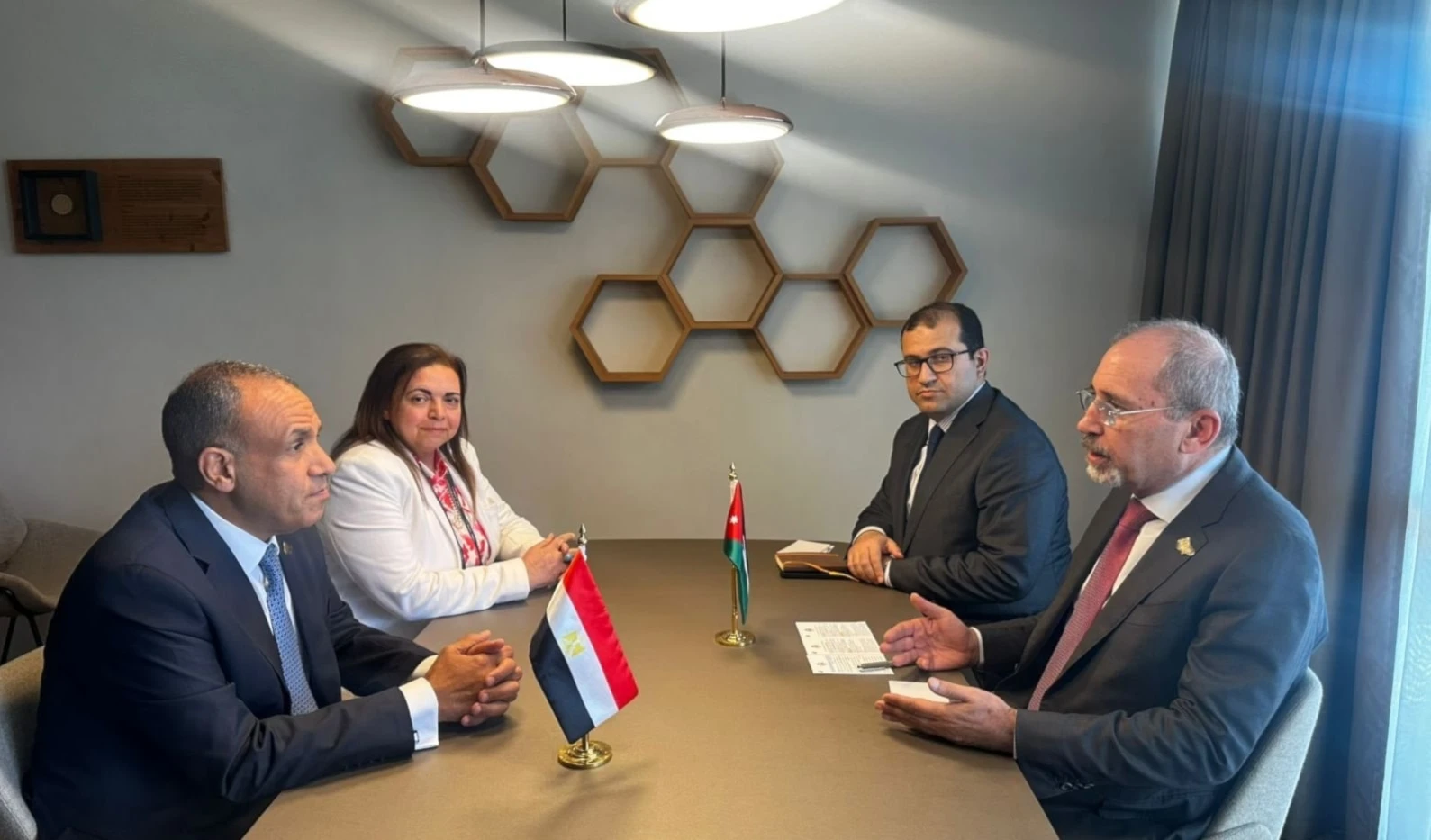 Encuentro de ministros de Asuntos Exteriores de Egipto y Jordania