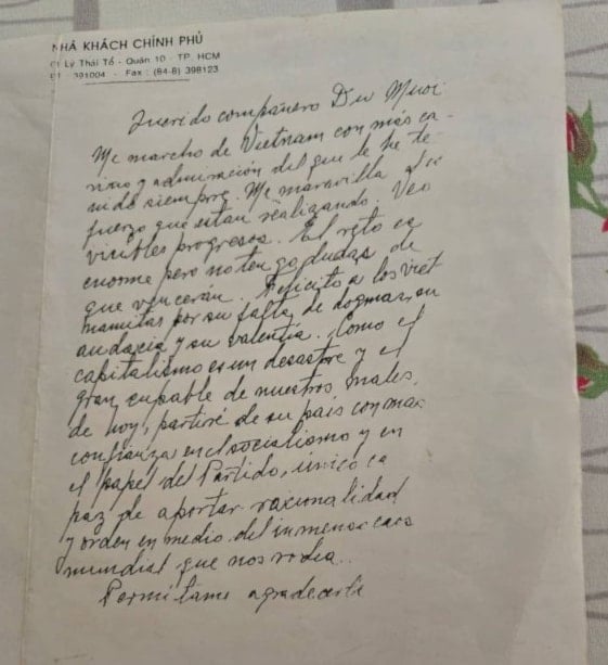 Fidel vaticinó el éxito de la Renovación vietnamita