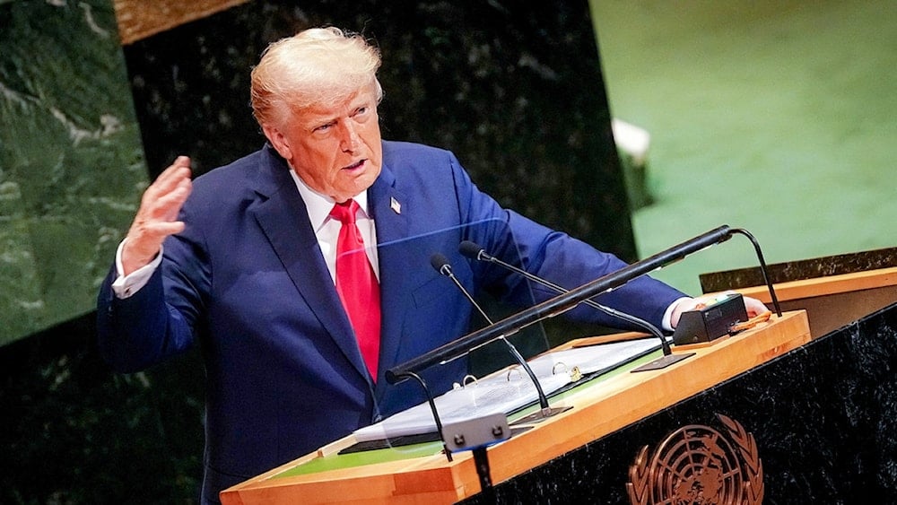 Trump criticó a los países que promueven el reconocimiento de Palestina en la ONU.