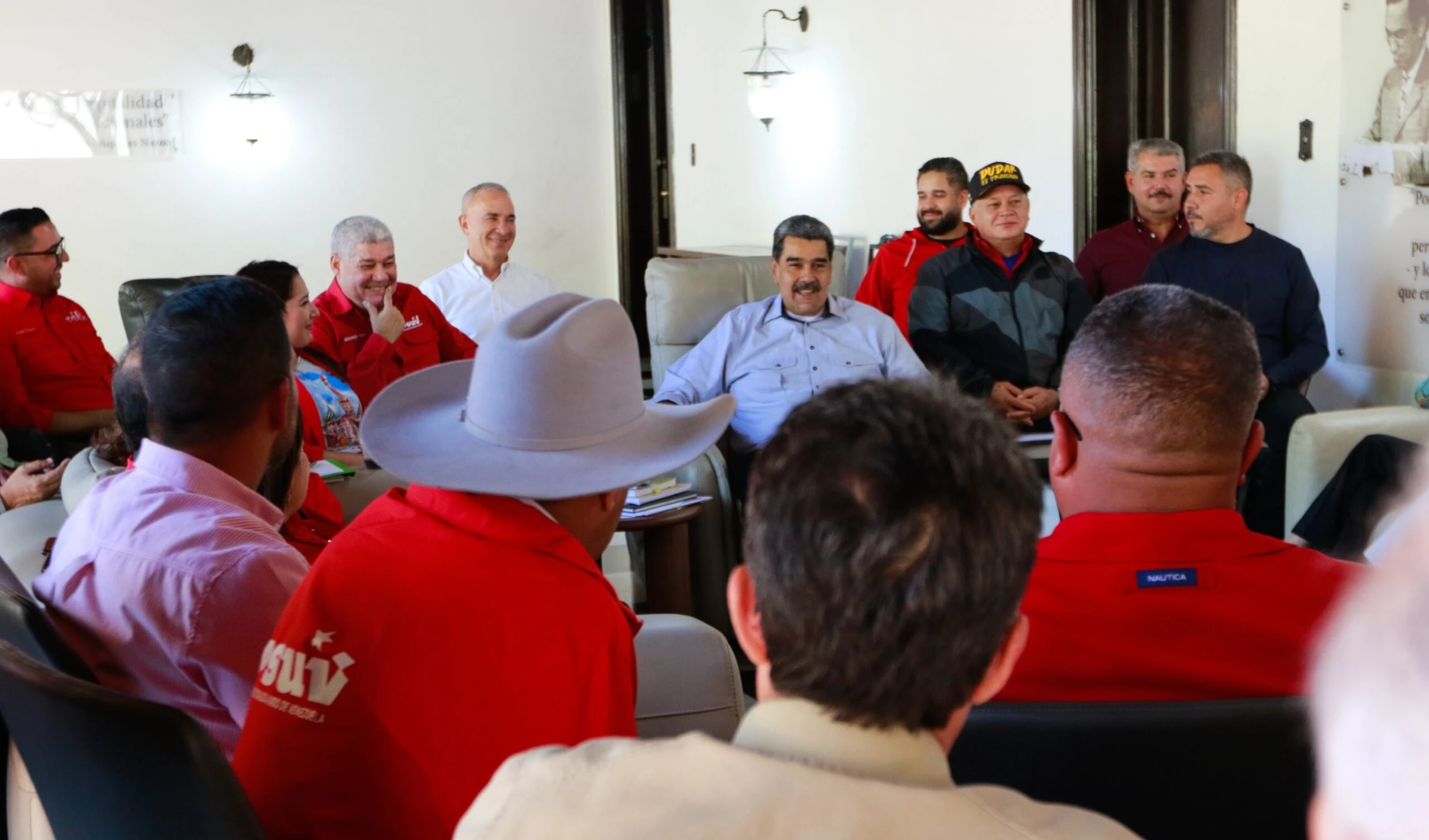 Maduro lidera sesión de trabajo con la directiva nacional del PSUV (Foto: Prensa Presidencial)