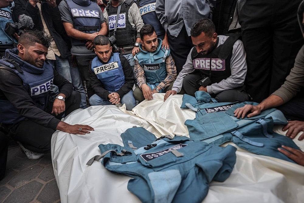 Hamas homenajeó a los trabajadores de la prensa en el el Día Mundial de Solidaridad con el Periodista Palestino. (Foto: Anadolu)