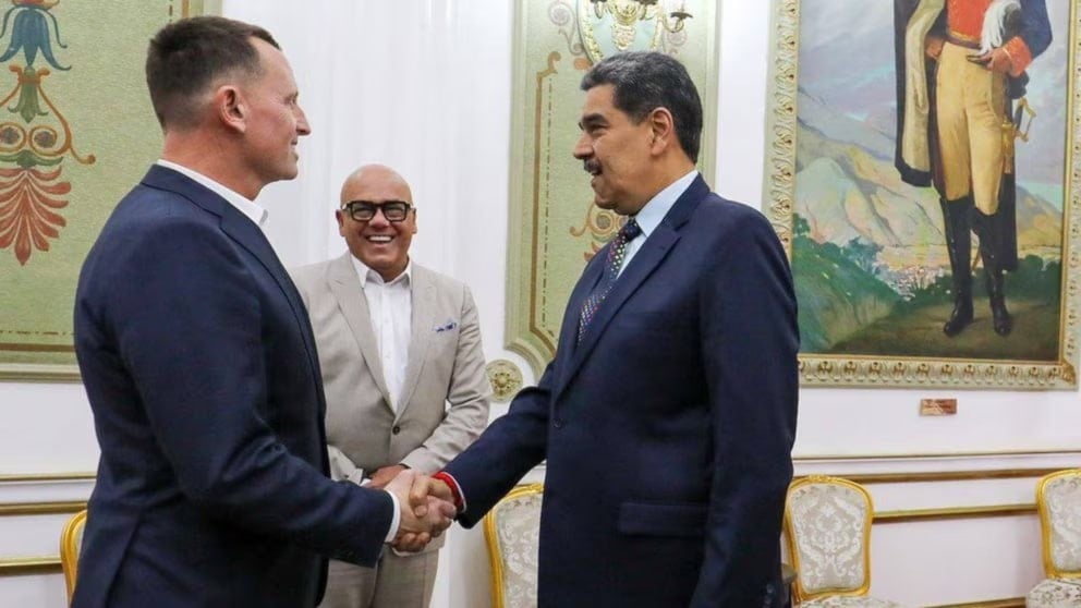 Nicolás Maduro recibió en Caracas en enero pasado al enviado especial de Donald Trump, Richard Grenell. 