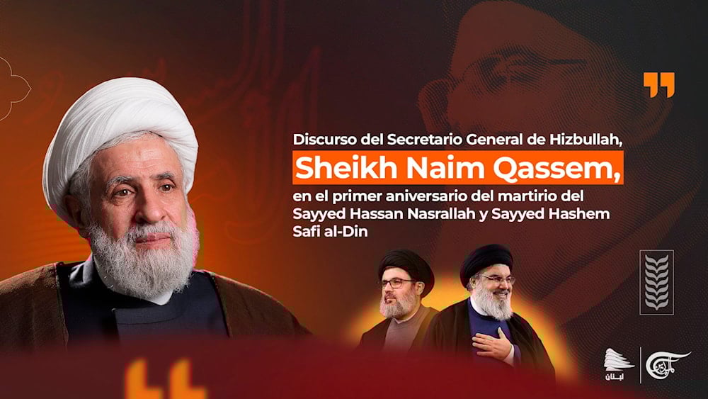 Naim Qassem: Hizbullah continuará el camino de Nasrallah y Safi al-Din