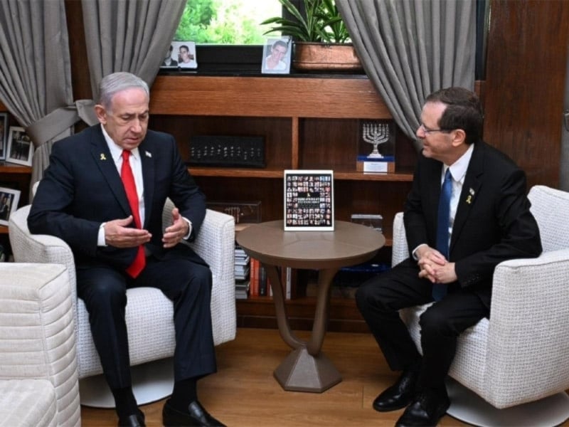 Issac Herzog y Benjamín Netanyahu. (Foto: Archivo)