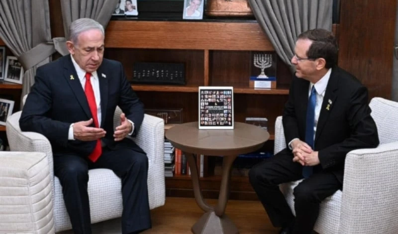 Issac Herzog y Benjamín Netanyahu. (Foto: Archivo)