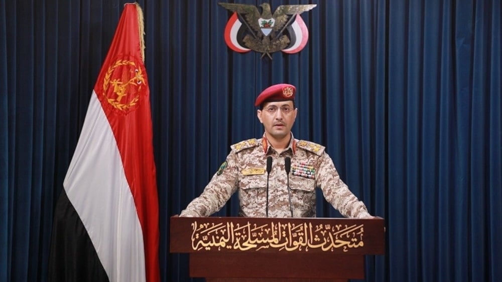 El portavoz de las Fuerzas Armadas yemenitas, general de brigada Yahya Sari.