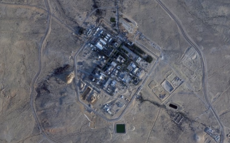 La imagen satelital podría corresponder a una instalación de ensamblaje de armas nucleares israelíes.