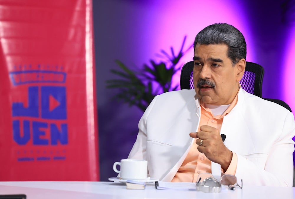 El presidente de Venezuela, Nicolás Maduro, durante la emisión del programa Con Maduro +.