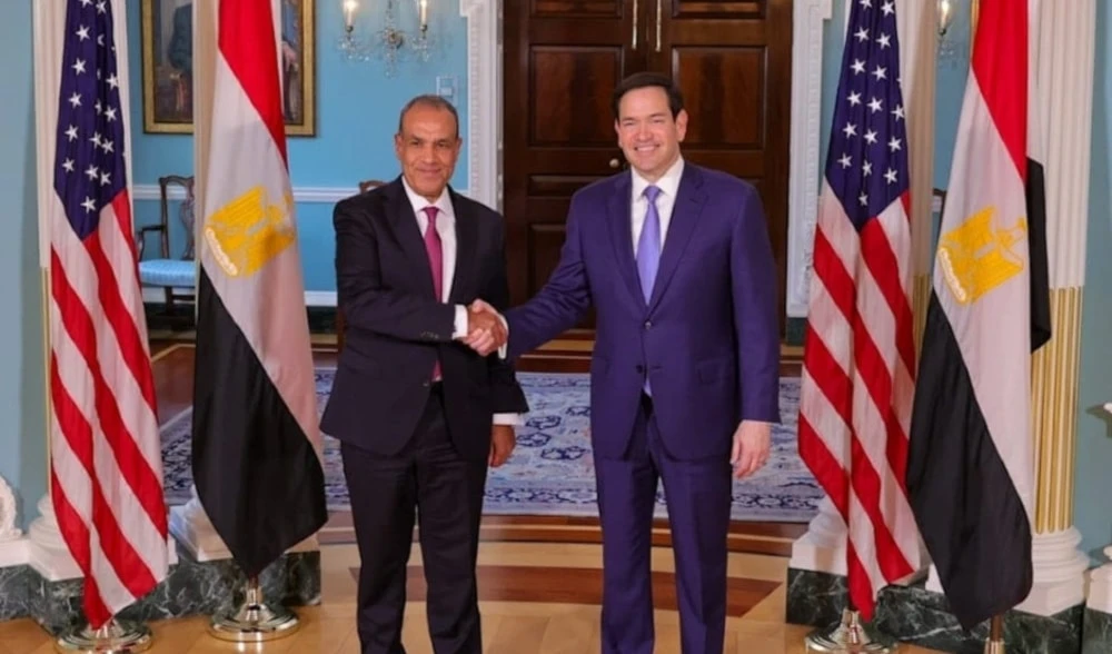 Secretario de Estado de EE. UU., Marco Rubio, y ministro de Asuntos Exteriores de Egipto, Badr Abdel Aty (Foto: Archivo)