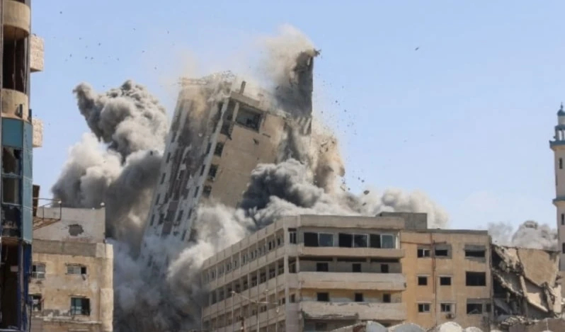 "​Israel" destruye torres residenciales en Gaza. (Foto: Archivo)