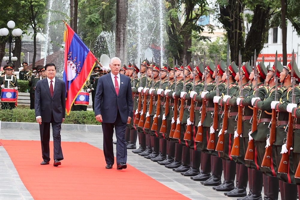 Presidente de Cuba en visita oficial a Laos (Foto: Presidencia Cuba)
