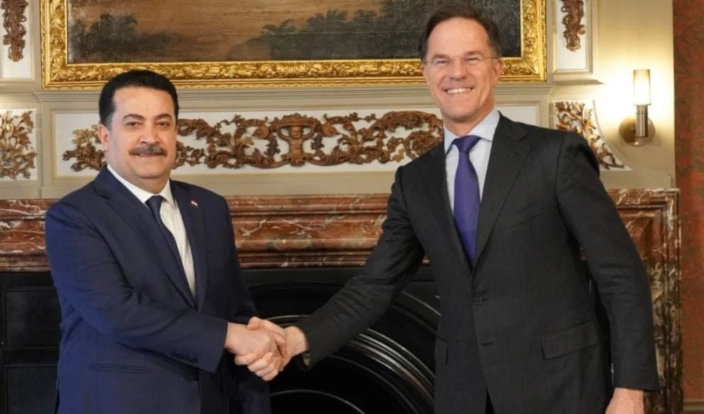 Primer ministro de Irak, Mohammed Shia al-Sudani, y secretario general de la OTAN, Mark Rutte (Foto: Archivo)