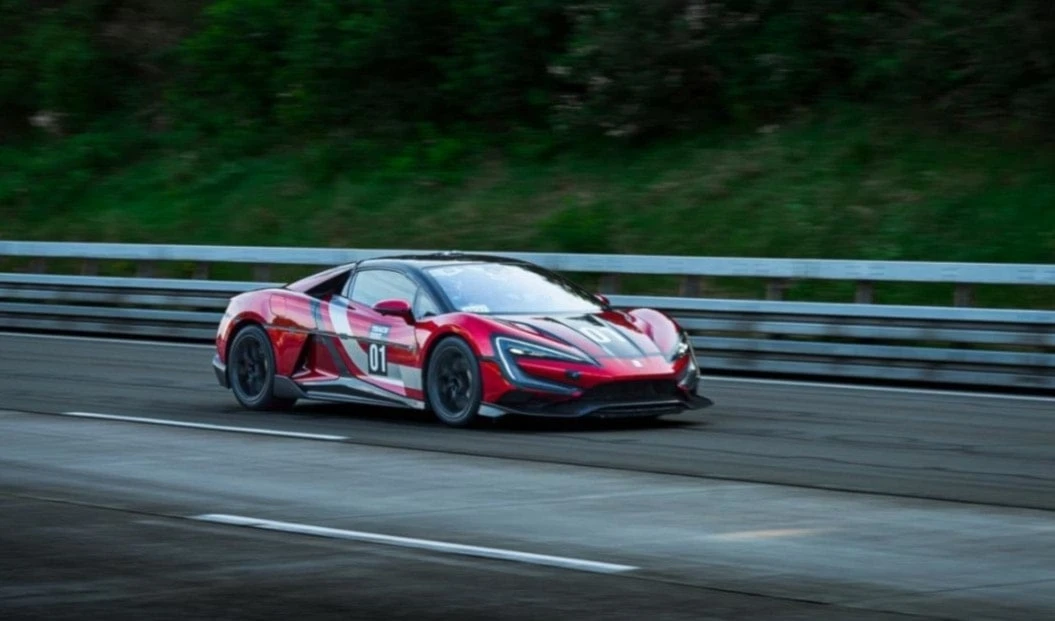 Superdeportivo eléctrico de China rompió récord mundial de velocidad