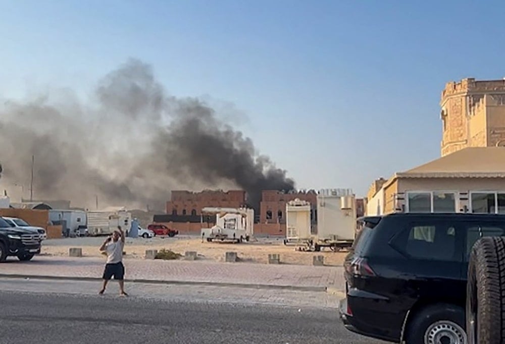 Agresión lanzada por la ocupación israelí contra la capital de Qatar, Doha (Foto: AFP)