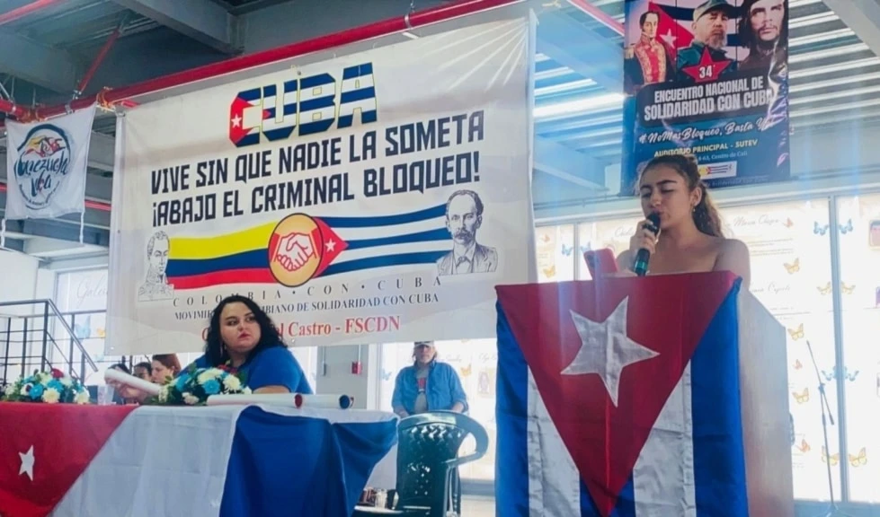 Movimiento solidario de Colombia refrenda respaldo a Cuba (Foto: Redes Sociales)